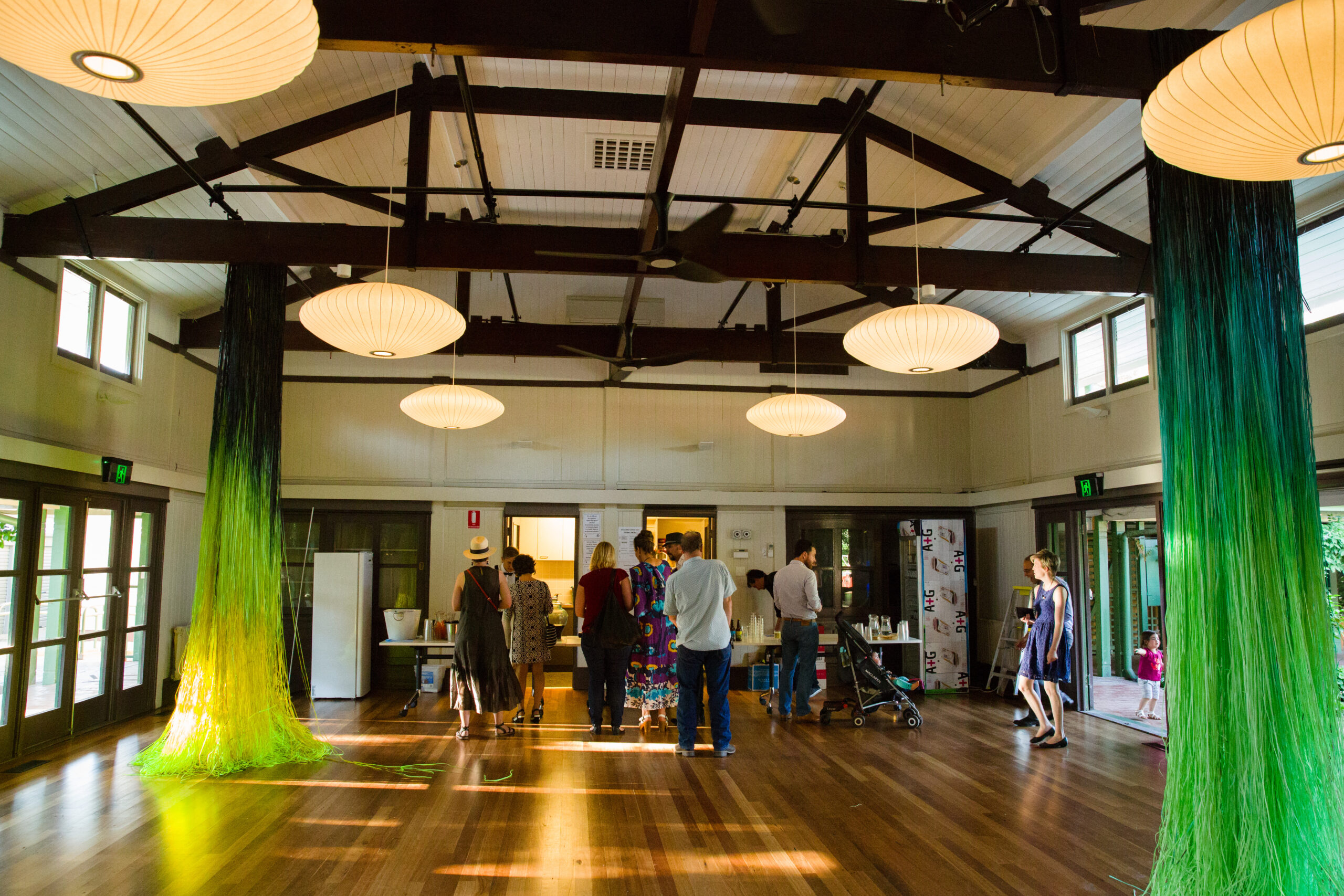 Venue in Canberra for hire. Colourful and warm interior.