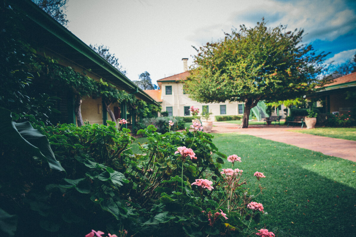 Gorman Arts Centre courtyard